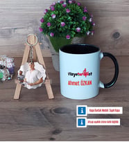 Fizyoterapist Kupa Bardak Beyaz ve Fotoğraflı Ahşap Anahtarlık Hediye (Model 11)