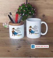 Kadın Öğretmene Hediye Kalemlik, Kupa Bardak T Kişiye Özel Hediye (Model 4)
