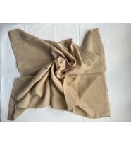 Hermes Desenli Krep Şal (Kapuçino)