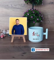 Patolog Fotoğraflı Dekoratif Taş, Kupa Bardak Beyaz Hediye (Model 12)