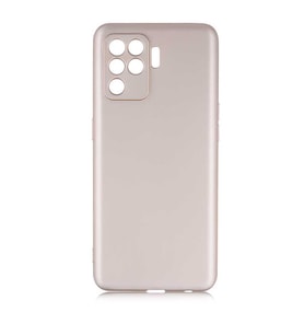 Oppo Reno 5 Lite Kılıf Zore Premier Silikon Kılıf (Gold)