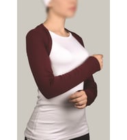 Uzun Kollu Tesettür Bolero (Bordo)