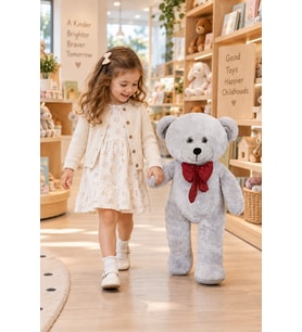 Pandamkee 80  Cm Sevgiliye Özel Hediyelik Ayı (Gri)