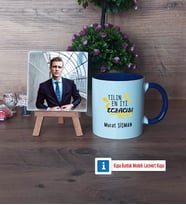 En İyi Eczacı Fotoğraflı Dekoratif Taş, Kupa Bardak Beyaz Hediye (Model 3)