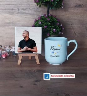Sınıf Öğretmeni Fotoğraflı Dekoratif Taş, Kupa Bardak Beyaz Hediye Öğretmenler Günü Hediyesi (Model 5)