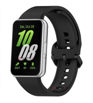 Sneezy Samsung Galaxy Fit 3 Kordon PureLux Soft Yumuşak Silikon Kordon Kayış (Siyah)