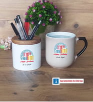 Doğum Günü Hediyesi Kalemlik, Kupa Bardak T Kişiye Özel Hediye (Model 2)