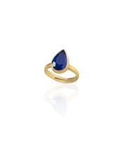 Kadir Jewellery 22 Ayar Altın Kaplama Zirkon Taşlı Ayarlanabilir Kadın Moda Yüzük (Parlement)