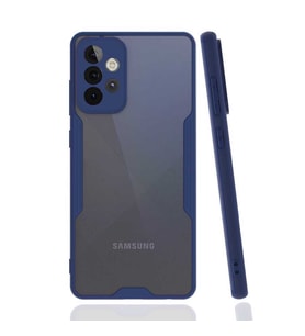 Galaxy A72 Kılıf Zore Parfe Kenarları Pastel Renk Silikon Kılıf (Lacivert)