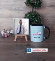 Fen ve Teknoloji Öğretmeni Fotoğraflı Dekoratif Taş, Kupa Bardak Beyaz Hediye (Model 11)