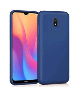 Microsonic Matte Silicone Xiaomi Redmi 8A Kılıf (Lacivert)
