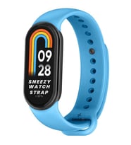 Sneezy Mİ Band 8 İle Uyumlu PureLux Soft Silikon Kordon (Mavi)