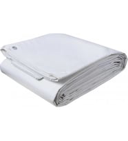 3x7  Ebatlı Pvc Branda Gölgelık Su Geçırmez Çadır (Beyaz)