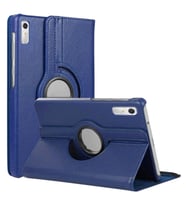 Microsonic Lenovo Tab P11 Pro 2.Nesil Kılıf (ZAB50094TR) 360 Rotating Stand Deri Siyah (Lacivert)