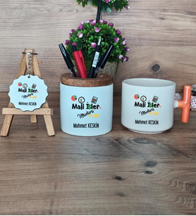 Mali İşler Müdürü Hediye Sepeti Kupa Bardak T Kulplu, Kalemlik ve Anahtarlık Mali İşler Müdürüne Hediye (Model 7)