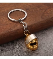 MİNİ KASK METAL ANAHTARLIK (Sarı)