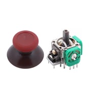 XBOX One Analog Motor Topuz Seti 1+1 One - One S/X - Series S/X Uyumlu Siyah Yeşil (Bordo - Kırmızı)
