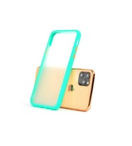 Uyumlu Model Apple iPhone 13 Pro Max Kılıf Arka Buzlu Mat Kapak (Turkuaz)