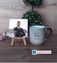 Rehber Öğretmen Fotoğraflı Dekoratif Taş, Kupa Bardak Beyaz Hediye Öğretmenler Günü Hediyesi (Model 10)