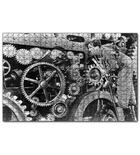Cakapuzzle Modern Zamanlarda Charlie Chaplin2  Puzzle Yapboz MDF (Ahşap) (255 Parça)