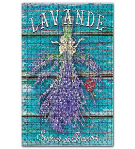 Cakapuzzle Lavanta Çiçeği Afişi Görseli Puzzle Yapboz MDF (Ahşap) (255 Parça)