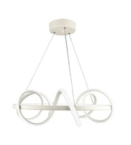 Modern Çember Model Lüks BEYAZ / SARI / GÜNIŞIĞI Led Avize (Beyaz)