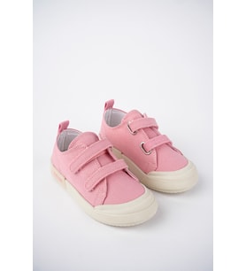 Çocuk  Keten Işıklı Ortopedik Spor Ayakkabı (Pembe)