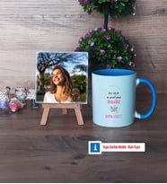 Doğum Günü Hediyesi Fotoğraflı Dekoratif Taş, Kupa Bardak Beyaz Hediye (Model 4)