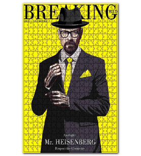 Cakapuzzle Mr Heisenberg Hreaking Bad Görseli Puzzle Yapboz MDF (Ahşap) (255 Parça)