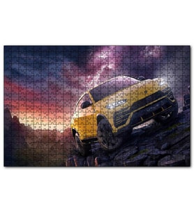 Cakapuzzle Lamborghini Urus Mor Gökler ve Şimşekler  Puzzle Yapboz MDF (Ahşap) (1000 Parça)