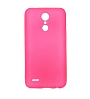 LG K8 Kılıf Maximum Kamera Korumalı Mat Soft Silikon Kılıf (Pembe)
