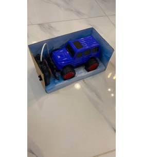 Uzaktan Kumandalı Işıklı Off Road Jeep Full Fonksiyonlu Pilli Oyuncak Araba (Mavi)