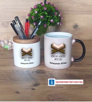 Kuran Kursu Hocası Kalemlik, Kupa Bardak T Kişiye Özel Hediye (Model 3)