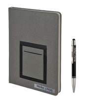 KANGURULU TARİHSİZ DEFTER - AJANDA  İSME ÖZEL KALEM HEDİYELİ (Füme)