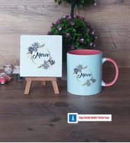 İsme Özel Doğum Günü Hediyesi Dekoratif Taş, Kupa Bardak Kırmızı Hediye (Model 5)