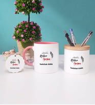 Rehber Öğretmen Kupa Bardak Kırmızı Kalemlik ve Anahtarlık (Model 4)
