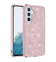 Galaxy A14 Kılıf Zore Shining Simli Silikon Kılıf (Pembe)