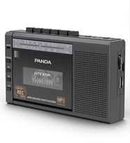Panda 6503 25W Kaset Çalar Radyo USB/TF SES Kaydedici Özellikli Teyp Radyo Müzik Çalar (Siyah)