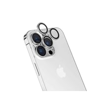 iPhone 15 Pro Max CL-15 Parmak İzi Bırakmayan Anti-Reflective Kamera Lens Koruyucu (Gümüş)