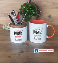 Diyaliz Teknikeri Kalemlik, Kupa Bardak T Kişiye Özel Hediye Diyaliz Teknikerine Hediye (Model 13)