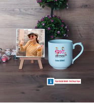 Rehber Öğretmeni Fotoğraflı Dekoratif Taş, Kupa Bardak Beyaz Hediye (Model 5)