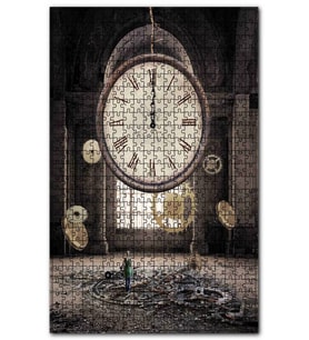 Cakapuzzle Dev Saat ve Zamanın Dağılışı Puzzle Yapboz MDF (Ahşap) (255 Parça)