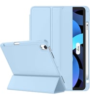Apple iPad Air 5 Air 4 10.9" Kılıf Pen Charge Kalem Bölmeli A2072 A2316 A2324 A2 (Bebek Mavisi)