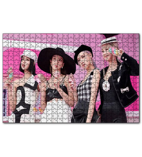 Cakapuzzle Blackpink Üyeleri Ve Dondurma Konsepti  Puzzle Yapboz MDF (Ahşap) (500 Parça)