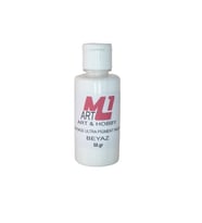 M1 ART Epoksi Ultra Pigment Pasta 50gr - Opak & Transparan Sıvı Pigment Boya (Beyaz)