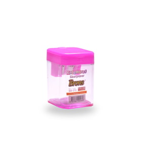 Brons Br-570 Çift Hazneli Kalemtraş Kare - Mavi (Pembe)