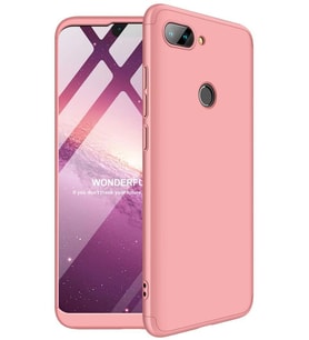 Xiaomi Mi 8 Lite Kılıf Zore Kamera Korumalı 360 Tam Koruma Ays (Rose)