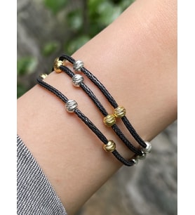 Gümüş Dorika Boncuklu Gümüş Kazaziye Üç Zincirli Siyah Bileklik : Altın-Siyah - 19 cm : Siyah - Beyaz - 17 cm : Altın-Siyah - 20 cm : Karışık - 19 cm : Siyah - Beyaz - 20 cm (Karışık)