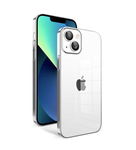 iPhone 13 Kılıf Garaj Kenarları Renkli Kamera Korumalı Kılıf (Gümüş)