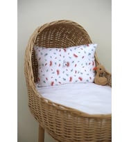 Müslin Desenli Nano Jel Bebek Yastık 35x45 cm (Gri)